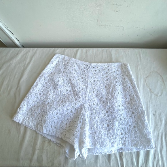 Urban Outfitters Balboa High Rise White Eyelet Lace Shorts - Picture 4 of 14